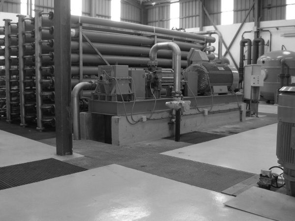 Seawater desalination plant in La Aldea