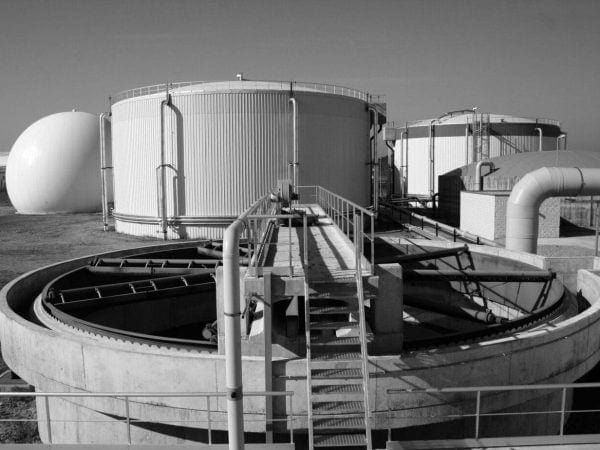 Wastewater treatment plant in Arroyo Culebro