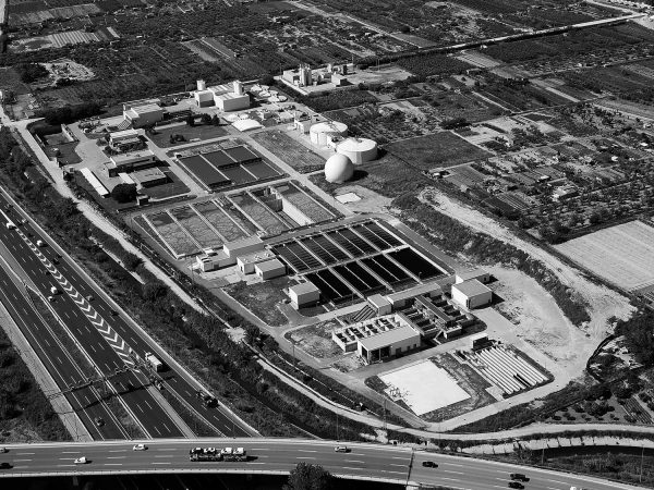Wastewater treatment plant in Sant Feliu de Llobregat